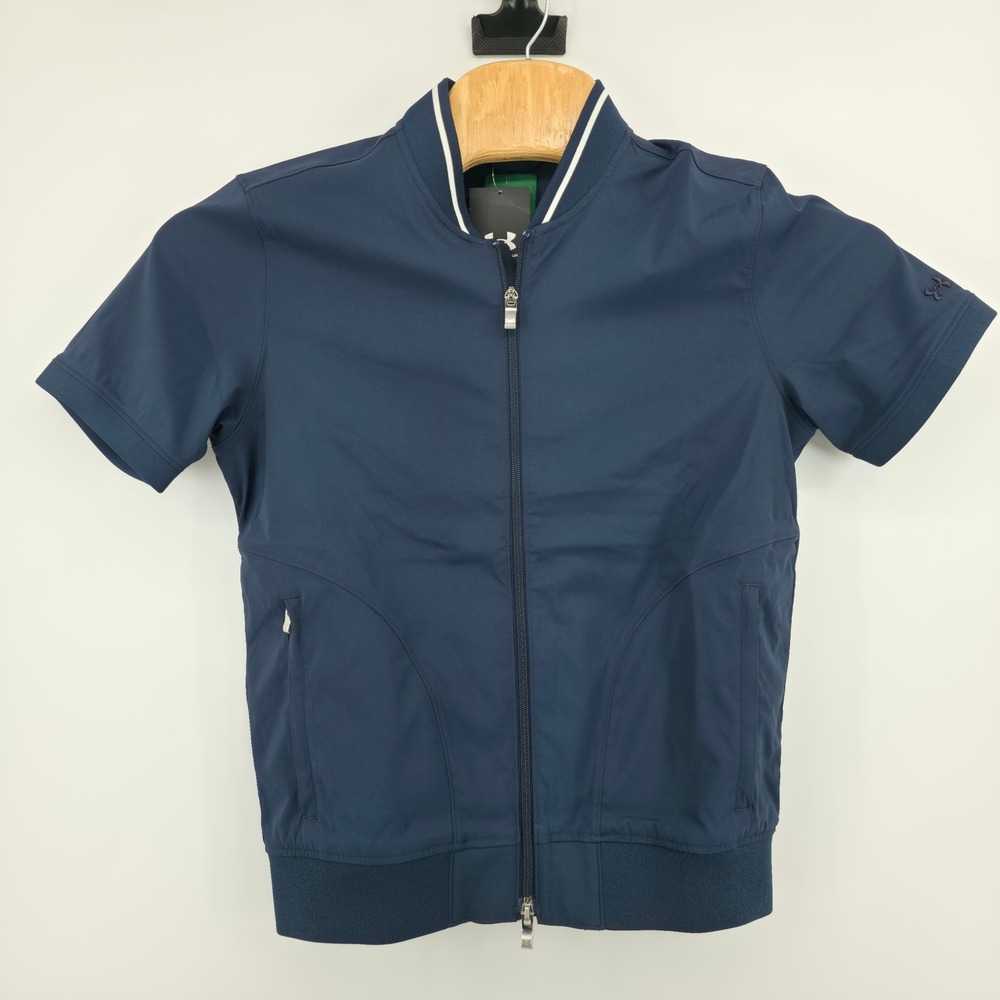 Under Armour golf Premier Short Sleeve Wind Jacket Navy Blue 1388737 Mens Sm New
